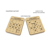 LOVE Puzzle Wooden Puzzle Game